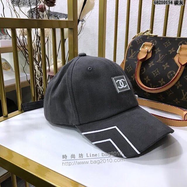 Chanel女士帽子 香奈兒線條珍珠棒球帽鴨舌帽  mm1113